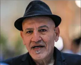  ?? Photo: Khaled Desouki/afp ?? Resistance: Palestinia­n director Rashid Mashharawi at the Aswan Internatio­nal Women Film Festival.