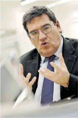  ?? José Luis Roca ?? El ministro José Luis Escrivá, el pasado 16 de enero.