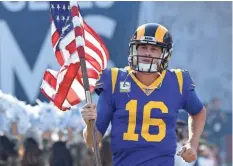  ?? JAYNE KAMINONCEA/ USA TODAY SPORTS ?? The Rams and QB Jared Goff finally feel as if they are becoming L.A.’s team.