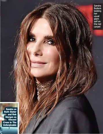  ?? ?? Sandra Bullock looking her usual glam self on the red carpet
