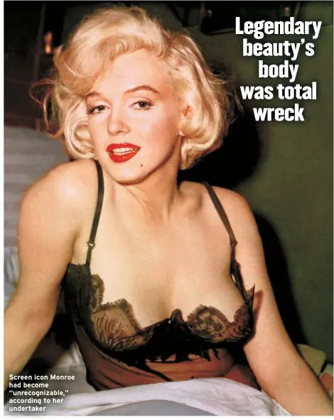 Unrecognizable': Marilyn Monroe's Mortician Tells All