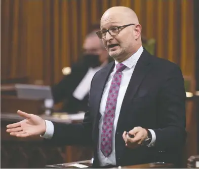  ?? ADRIAN WYLD / THE CANADIAN PRESS FILES ?? Justice Minister David Lametti was one of only four Liberals to vote against his government's original medical assistance in dying legislatio­n, Bill C-14, arguing it should have gone further in who could have access to the service.