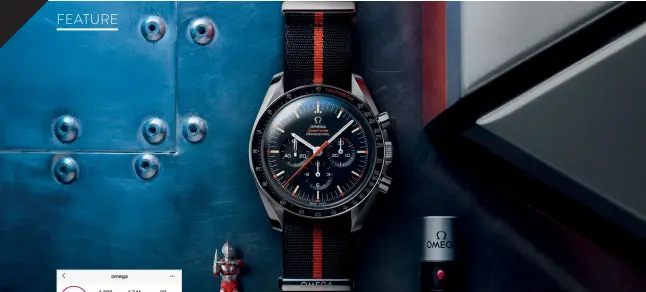  ??  ?? Omega’s Speedy Tuesday campaign on Instagram saw its latest Speedmaste­r Limited Edition 42mm “Ultraman” sell out in exactly one hour, 53 min, and 17 sec