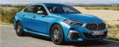  ??  ?? Sedã com formato de cupê, BMW Série 2 ganha formato mais esportivo com promessa de manter bom espaço interno; vendas começam na Europa em março do ano que vem e deve demorar para chegar ao Brasil