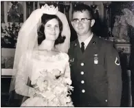  ?? Special to the Democrat-Gazette ?? Charlotte Jackson and Jack “Hoot” Gipson were married on July 27, 1968. They met on the school bus and became good friends before they went on their first date — frog-gigging.