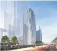  ??  ?? Singha Estate’s office tower on Vibhavadi Rangsit Road in Chatuchak district is to be completed next year.