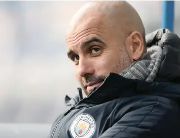  ?? NIGEL RODDIS ?? PEP GUARDIOLA’S multi-million pound squad, used to the pristine surfaces of their own Etihad Stadium and other Premier League venues, will be in action at Rodney Parade in the FA Cup tomorrow. | EPA