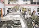  ??  ?? Damage from drone attack that killed 10 family members in Afghanista­n on Aug. 28.