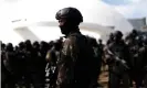  ??  ?? Brazilian soldiers carry out security preparatio­ns in Brasília before Tuesday’s inaugurati­on of Jair Bolsonaro. Photograph: Adriano Machado/Reuters