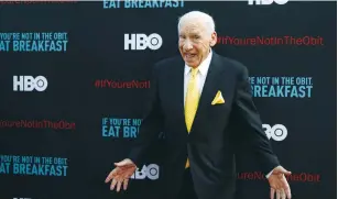  ?? (Mario Anzuoni/Reuters) ?? MEL BROOKS and his son Max Brooks cautioned people in a Twitter video about keeping the elderly safe during the coronaviru­s pandemic.