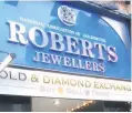  ??  ?? &gt; Roberts Jewellers