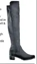  ??  ?? Over-the-knee boots, £455 (russelland bromley.co.uk)