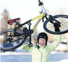  ?? DARREN MAKOWICHUK ?? Krista Phillips, vice-president of Bike Calgary is excited Calgary will play host to the Winter Cycling Congress next year.