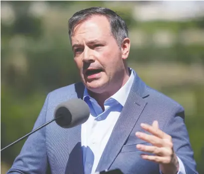 ?? JASON FRANSON/THE CANADIAN PRESS FILES ?? Premier Jason Kenney's controllin­g actions will likely hand government back to the NDP in the next election, writes Todd Loewen, the MLA for Central Peace-notley and former UCP caucus chair.