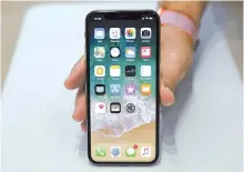  ??  ?? iPhone X of Apple