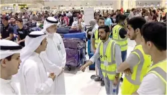  ??  ?? KUWAIT: Acting Undersecre­tary Meshaal Al-Sebei visits Kuwait Internatio­nal Airport. — KUNA