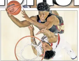  ?? Getty Images (2) ?? ’NOLE LOOKING BACK: Terance Mann and Mfiondu Kabengele (right) led Florida State to its first Elite Eight since 1993 by beating Gonzaga on Thursday night.