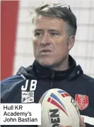  ??  ?? Hull KR Academy’s John Bastian