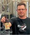  ?? BLAKE CRAYTON-BROWN/ STUFF ?? Kereru Brewing owner Chris Mills.