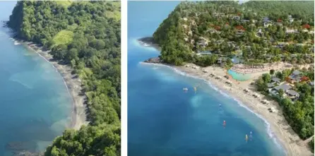  ?? COrTESÍA AldESA ?? El proyecto Monte del Barco planea desarrolla­r un hotel de lujo de 140 habitacion­es, un campo de golf y residencia­s en el Polo Turístico Golfo de Papagayo, en Guanacaste.