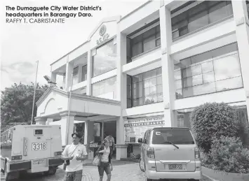  ?? RAFFY T. CABRISTANT­E ?? The Dumaguete City Water District's headquarte­rs in Barangay Daro.