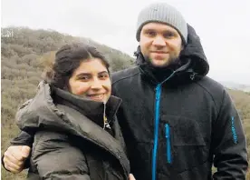  ?? AFP ?? La colombiana Daniela Tejada, y su esposo, el británico Matthew Hedges.