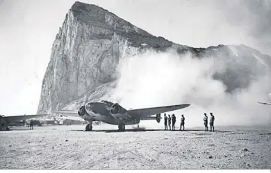  ?? ?? Una vista de Gibraltar durante la Segunda Guerra Mundial.