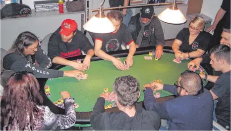  ?? FOTO: CZICH ?? Der Pokerclub Ace of Spades Härtsfeld in Aktion.