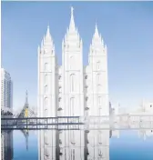  ?? RICK BOWMER/AP 2020 ?? The Mormon church’s twice-annual conference is held at Temple Square in Salt Lake City.