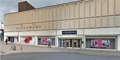  ?? ?? ●●The former Debenhams store in the Merseyway Shopping Centre