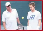  ??  ?? FIGHTING SPIRIT Lendl and Murray