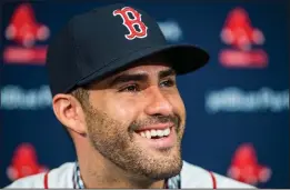  ?? File photo ?? DH/OF J.D. Martinez was one of five Boston players named to the American League All-Star team on Sunday.