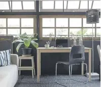  ?? ?? An uncluttere­d office is a must for productive home working, while a workspace with plenty of light and greenery will similarly help a homeworker remain calm and focused