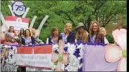  ?? BARRY TAGLIEBER — FOR DIGITAL FIRST MEDIA ?? Dogwood Queens past and present were on featured in a special float.