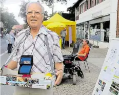  ?? BILD: ARCHIV ?? Gerhard Suffert warb auch auf dem Sandyfest für den Fairtrade-Gedanken.