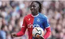  ?? ?? Eberechi Eze is in line to miss four Crystal Palace games and two England fixtures. Photograph: Rob Newell/CameraSpor­t/Getty Images