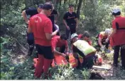  ?? (Photos DR) ?? C’est dans ce secteur très boisé, au lieu-dit le Petit Siaï, qu’un agent de l’Office national de la chasse et faune sauvage puis deux pompiers ont retrouvé le pilote Fréjusien, André Werner.