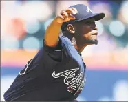  ?? Mike Stobe / Getty Images ?? Julio Teheran shut down the Mets on Thursday at Citi Field.