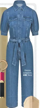  ?? ?? Denim jumpsuit, £48, Very