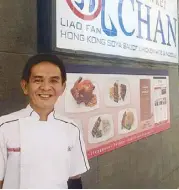  ??  ?? Hawker Chan of Liao Fan Hong Kong Soya Sauce Chicken Rice and Noodle, one of the world’s first street food stalls to win a Michelin star.