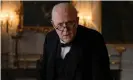  ??  ?? Lithgow as Winston Churchill in the first season of The Crown. Photograph: Alex Bailey/Netflix