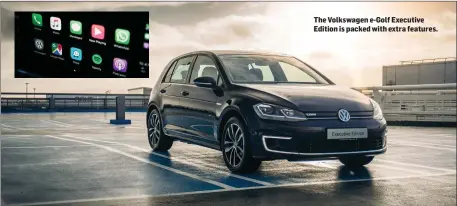  ??  ?? The Volkswagen e-Golf Executive Edition is packed with extra features.