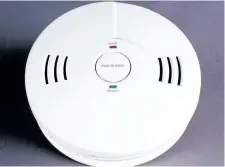  ?? SUPPLIED PHOTO ?? As of 2010, a national building code made it mandatory for new homes to be fitted with carbon monoxide detector.