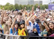  ?? ?? Party mood: Revellers at last year’s TRNSMT festival