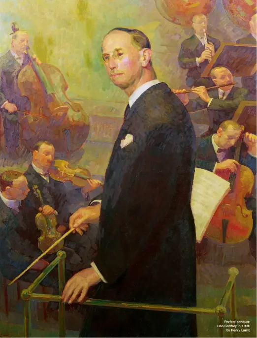  ??  ?? Perfect conduct: Dan Godfrey in 1936 by Henry Lamb