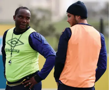  ??  ?? HAPPY RETURN: Benni McCarthy, coach of Cape Town City FC will be overjoyed that Roland Putsche has been cleared to play against Pirates.