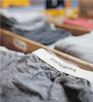  ?? SÃNDOR FIZLI FOR NATIONAL POST ?? Underwear manufactur­er Stanfield’s is expanding its reach by buying small apparel companies in different categories.