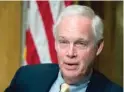  ?? AP FILES ?? Sen. Ron Johnson, R-Wis., announced Saturday that he tested positive for the coronaviru­s.