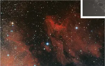  ??  ?? Left: The Pelican Nebula (IC 5070)