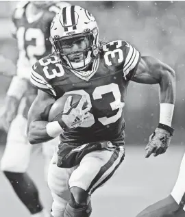  ?? USA TODAY SPORTS ?? “I just keep that chip on my shoulder and remember where it all started,” Aaron Jones says of being overlooked.